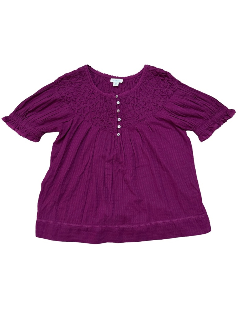 Sundance Lodi Smocked Top - XS